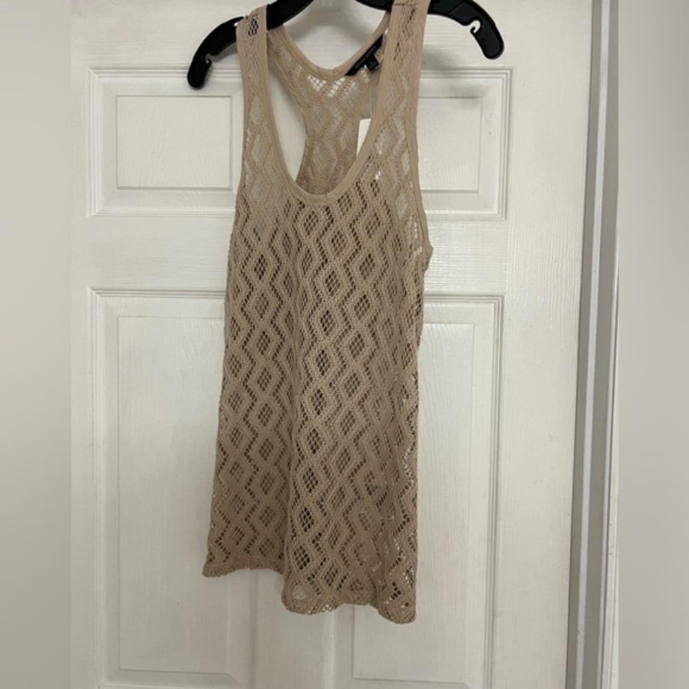 Banana Republic Sheer Racerback Tank Swim Cover Up, NWT, size S